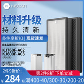 A03除霾甲醛过滤网 KJ600F 适配舒乐氏空气净化器滤芯KJ760F A02