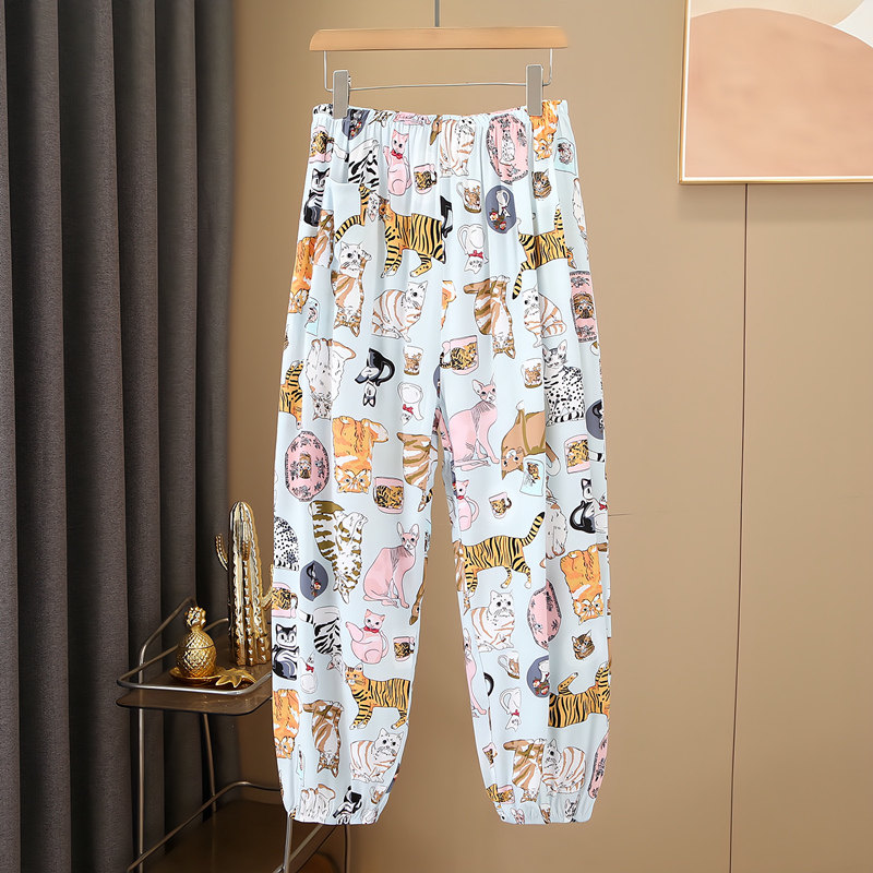 棉绸睡裤春秋夏加大码男女人造棉沙滩防蚊家居空调绵绸长裤可外穿,女士内衣/男士内衣/家居服,睡裤/家居裤,淘宝优惠券,粉丝福利购,淘宝优惠卷