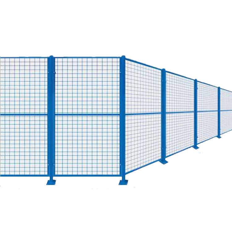新品黄绿蓝白颜色可选车间隔离x网 仓库隔离栅 框架护栏网 道路围