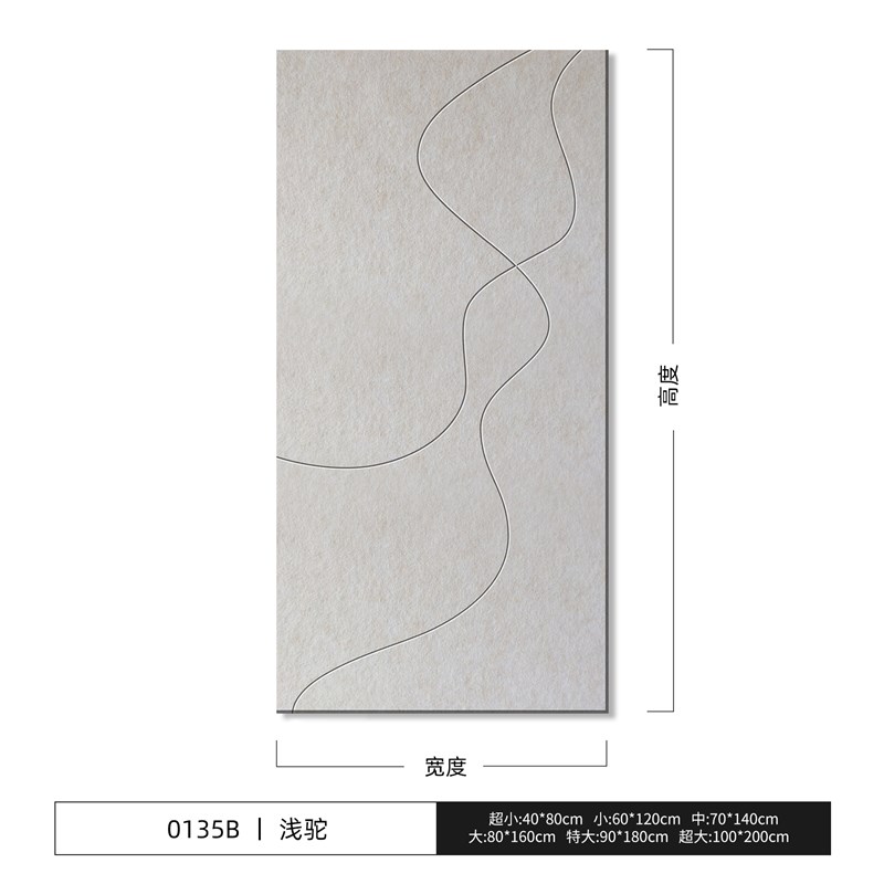 轻奢耐用超大客厅背景壁饰玄关卧室办公室照片墙装饰画毛毡板图片
