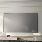 100幕布投影仪抗光幕布92110120寸超窄边金属画框家用高清硬现货