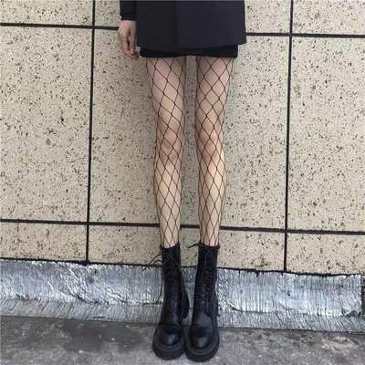 网红Mesh stockings hollowed out sexy bottoming Stockings Bla