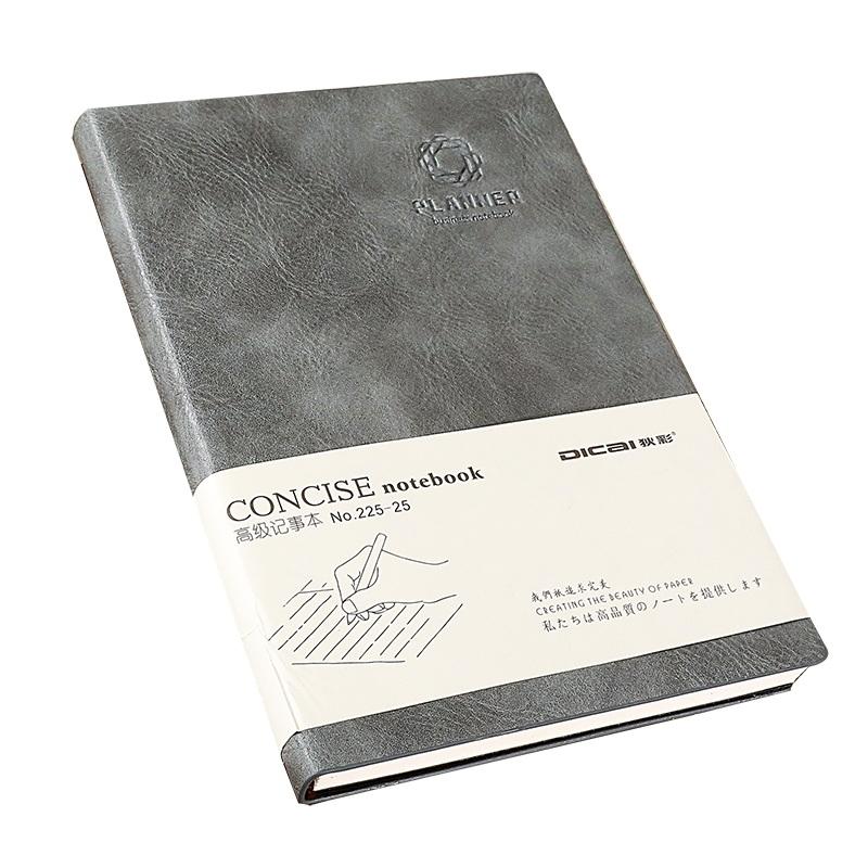 简约商务笔记本子a5加厚学生日记本文具b5K皮面会议记事本定制LOG