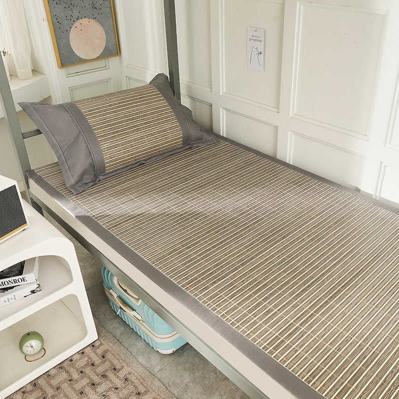 新款双面可用h竹席凉席草席夏季炕席藤席儿童学生宿舍空调冰丝席,床上用品,竹席,淘宝优惠券,粉丝福利购,淘宝优惠卷