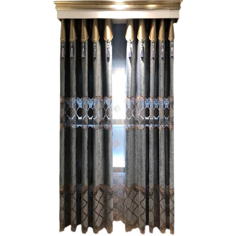 新中式镂空绣花窗帘客厅窗纱中国风绒布卧室现代书房成品定制,居家布艺,定制窗帘,淘宝优惠券,粉丝福利购,淘宝优惠卷