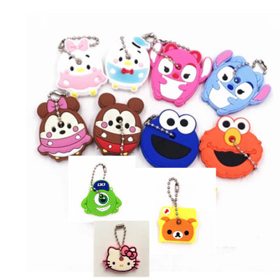 推荐1PC Cartoon Silicone Protective Key Case Cover For Key C