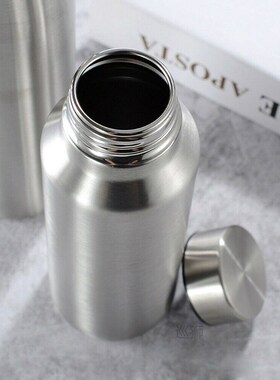 Stainless Steel Sports Water Bottle Thermos Mug 650/1000ml L