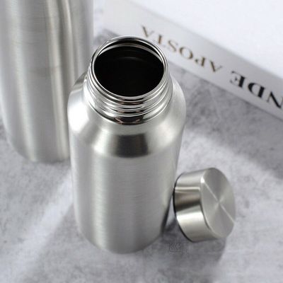 Stainless Steel Sports Water Bottle Thermos Mug 650/1000ml L