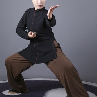 七色加厚夹棉薄棉裤 太极拳武术休闲运动裤 新款 马蕾太极冬季