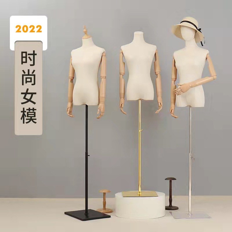服装店模特d道具女装橱窗半身人偶人台展示架全身人体婚纱模特架