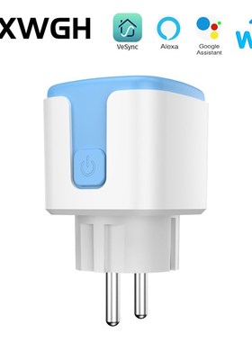 智能wifi插座欧法规带电量检测计费功能外贸爆款Sapp定时语音控制