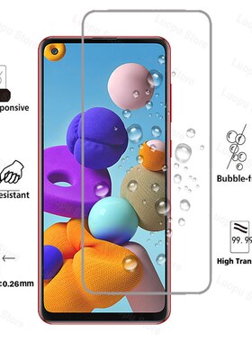 2 in 1 tempered glass for samsung a21s a21 a51 a71 a31 a41 a