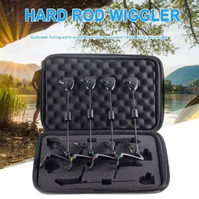 网红4pcs Carp Fishing Wiggler with Storage Box Fishing Bite