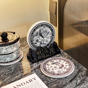 法式陶瓷隔热锅垫家用餐桌防烫砂锅垫盘碗垫高级感耐热防滑茶杯垫