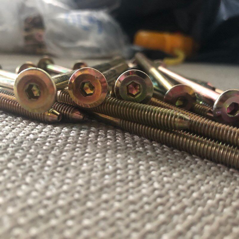 速发床螺丝固定实木婴儿床高低床儿童圆头通用尖头内六角加长螺丝