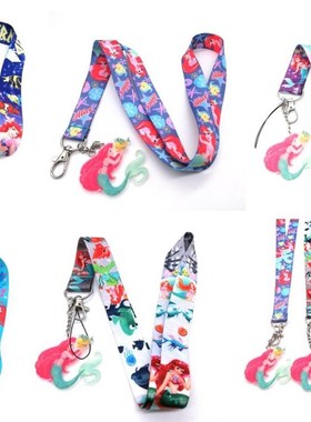 Hot Sale! 1 pcs cartoon Mermaid Princess Ariel pendant Key