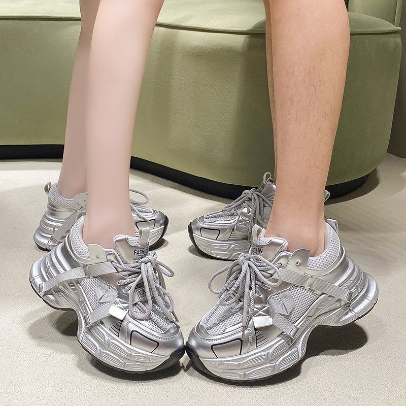 大码女鞋41到43透气老爹鞋宽胖脚厚底增高鞋女2024爆款休闲运动鞋,女鞋,老爹鞋,淘宝优惠券,粉丝福利购,淘宝优惠卷