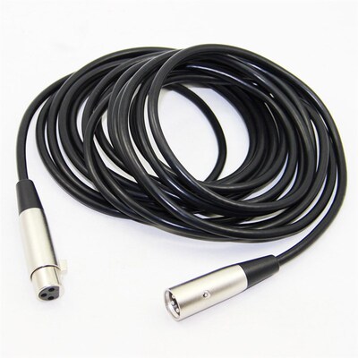 Bochara 3pin XLR Cable Male to Female Dual Shielding Audio