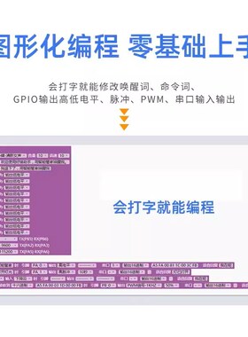 ASRPRO语音识别模块 4M/2M闪存芯片 天问离线语音智能控制继电器