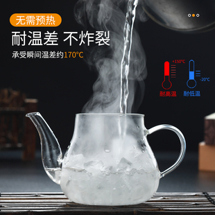 加厚玻璃茶壶耐热耐高温煮茶壶家用泡茶壶养生花茶壶功夫茶具套装