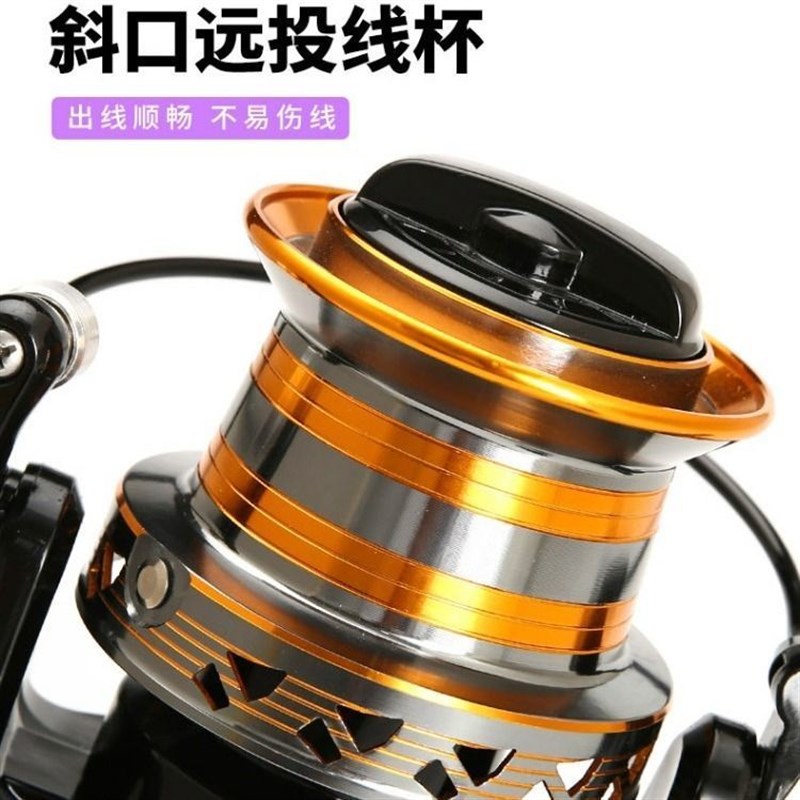 送线1000-12000型远投轮金属线杯纺车轮鱼线轮海竿轮矶钓滑漂鱼轮