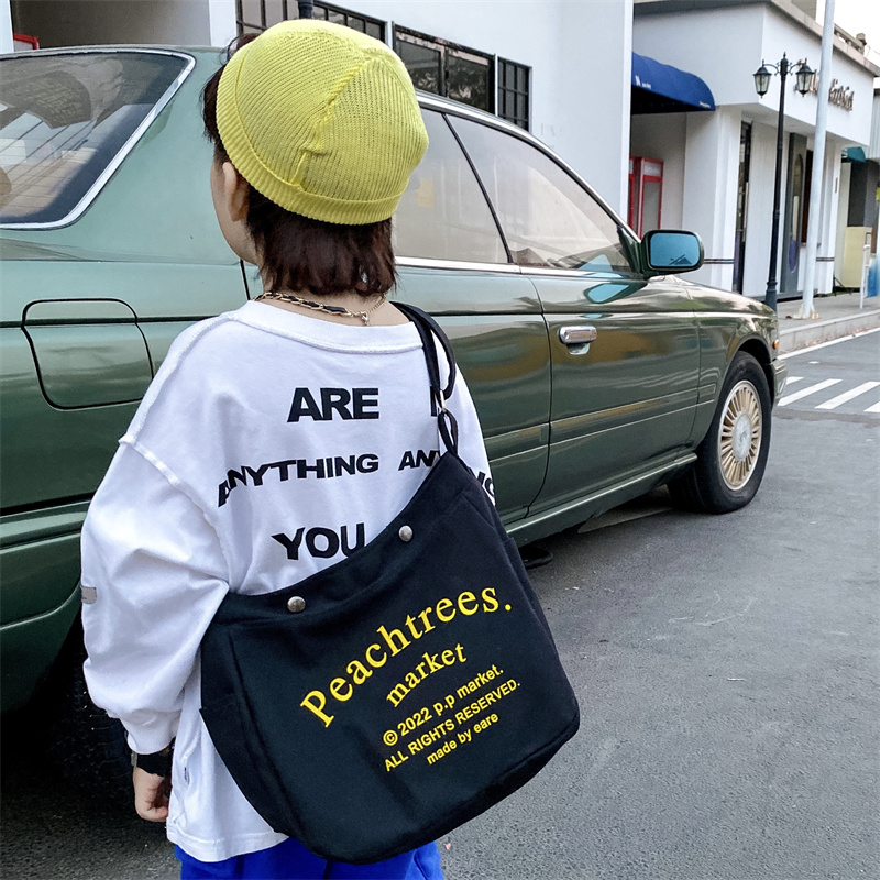 可爱网红单肩小包包女孩韩版时尚新款小学生校园儿童帆布斜挎包潮
