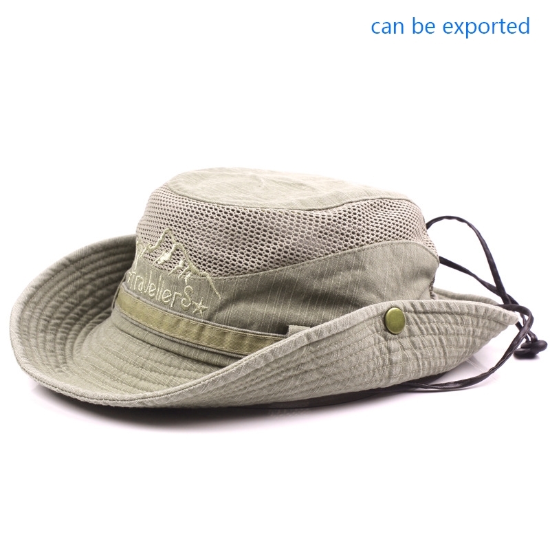 极速Summer outdoor hat men's large edge sun protection hat s