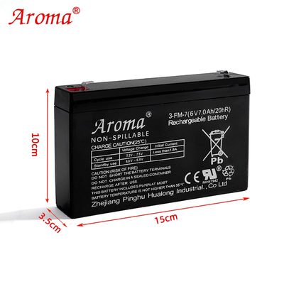 速发Aroma奥皇儿童电动车6V7ah20hr3FM7电瓶摩托车大容量包邮蓄电