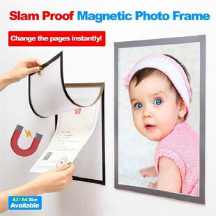 Magnetic Photo Frame Home A4 A3 Certificate Protection Cadre