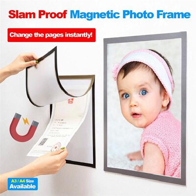Magnetic Photo Frame Home A4 A3 Certificate Protection Cadre