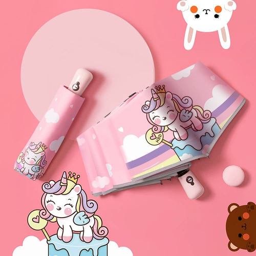 Автоматический мультяшный зонтик для мальчиков для школьников, полностью автоматический, подходит для подростков