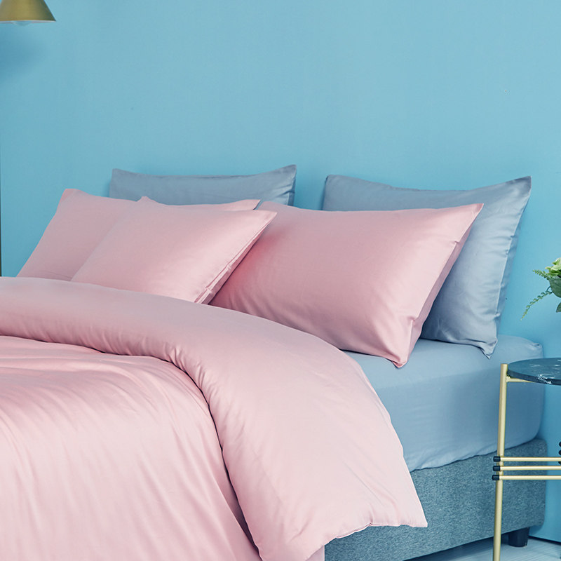 卧室床头靠枕靠垫一对床上q60抱枕套45x45不含芯50大靠背全棉