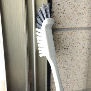 56N长a柄刷子细缝刷浴室马桶清洁刷水槽刷门窗死角厨房灶台弯头细