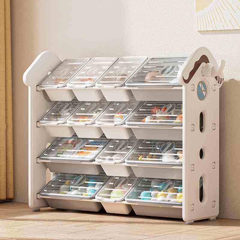 儿童玩具收e纳架收纳柜结实稳固大容量置物防尘宝宝储物整理架书,收纳整理,整理架/置物架/收纳架,淘宝优惠券,粉丝福利购,淘宝优惠卷