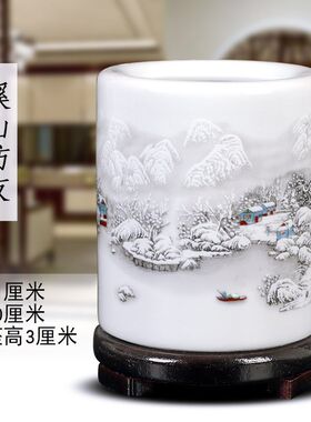 景德镇瓷器花瓶青花瓷中式客厅插花家居装饰M工艺品博古架陶瓷摆