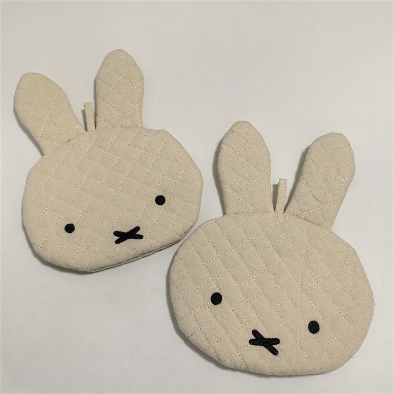 日单 可爱米兔家 刺绣杯垫 锅垫隔热垫 微波炉烤箱防烫手套两用,节庆用品/礼品,文化创意杯垫/餐垫,淘宝优惠券,粉丝福利购,淘宝优惠卷