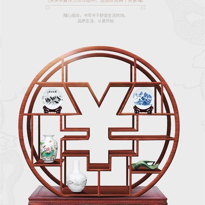 现货景德镇陶瓷器办公室花瓶摆件家居装饰品新中式酒柜客