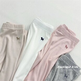 柔顺高弹女童夏款 裤 子薄款 100 七分裤 韩国童装 清凉打底裤 子 160码