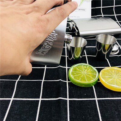 Hot Sales Bpa Free 7oz Whisky Imprint Whiskey Vodka Flagon 3