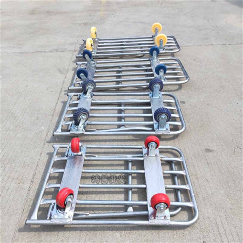 载重型手推车折叠推货车静音小推车搬运车拖车拉货水Z管车平板车