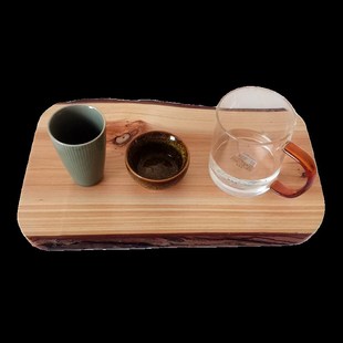 天然原木杉木自然边木板DIY手工作台桌面展示装饰模型摆台实木板