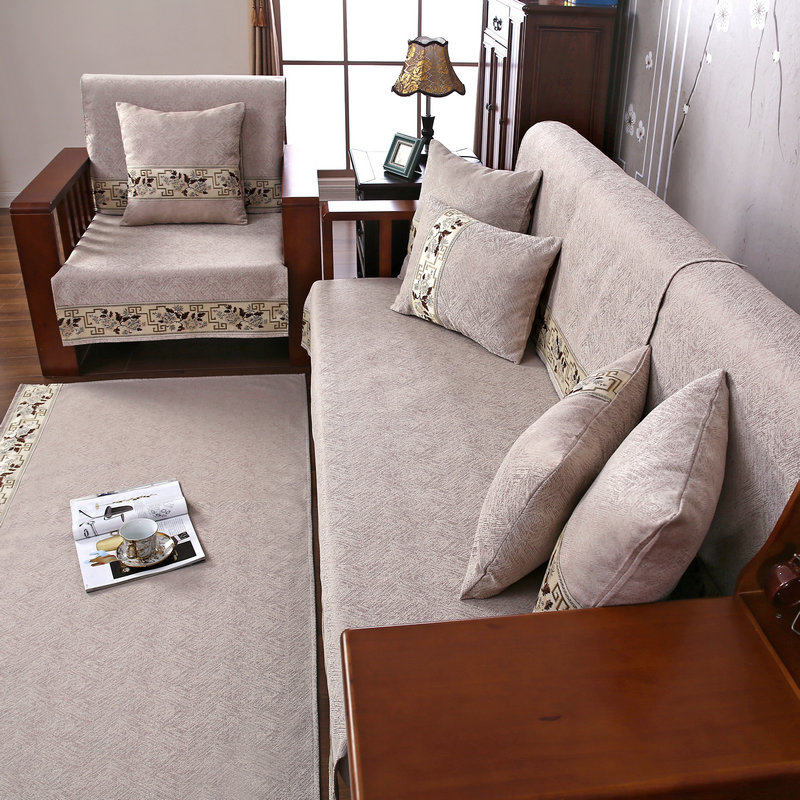 新中式沙发垫高档中式实木四季通用2024新款盖布防滑木沙发套罩巾,居家布艺,沙发套,淘宝优惠券,粉丝福利购,淘宝优惠卷