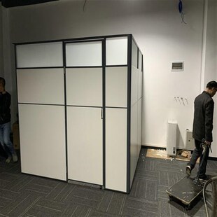 办公室移动屏风隔断可折叠推拉门简约工厂车间带轮活动屏风隔断墙