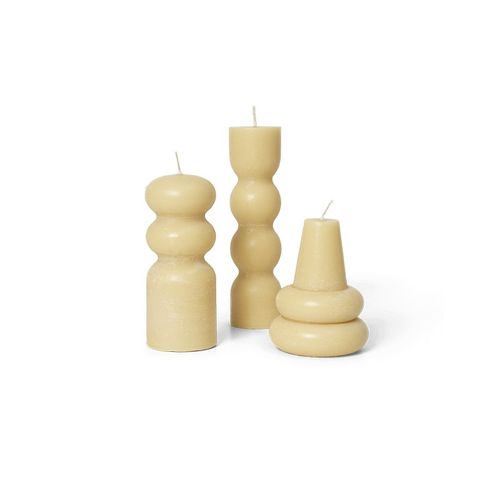 丹麦ferm LIVING Torno Candles  装饰蜡烛 北欧