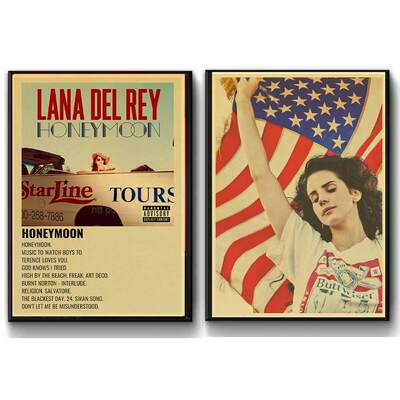 推荐.Singer Lana Del Rey Album Posters Born To Die/Paradise