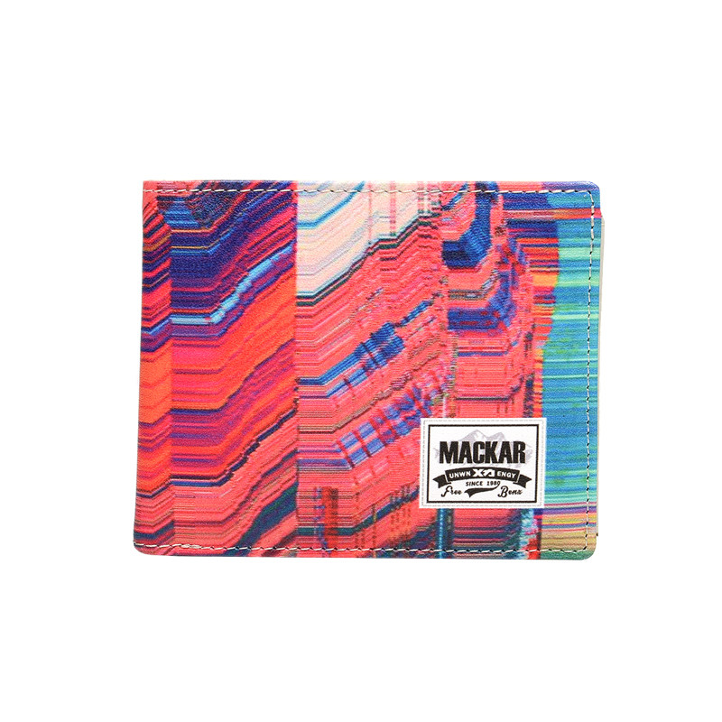 潮牌涂鸦钱包男女短款青年少年高中学生韩版潮流时尚个性创意钱夹