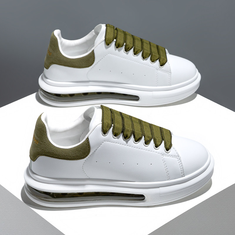情侣气垫小白鞋男2024秋季新款韩版休闲百搭厚底增高运动板鞋女潮,流行男鞋,时尚休闲鞋,淘宝优惠券,粉丝福利购,淘宝优惠卷