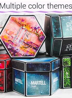 new hexagon Surprise Explosion Box DIY Handmade Scrapbook Ph