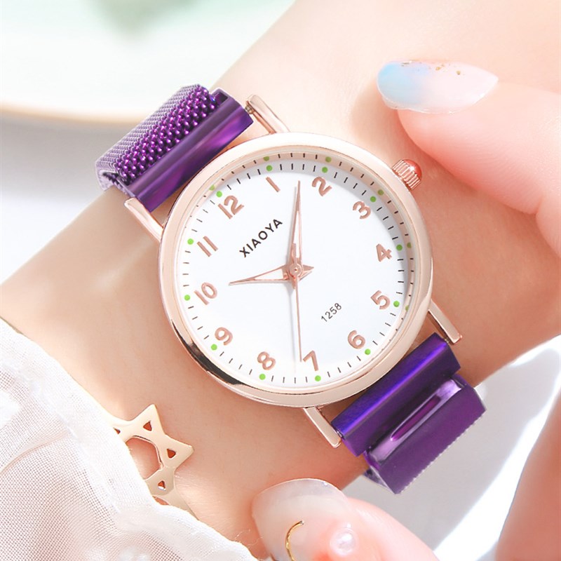 极速Likeu Korean-style rose gold quartz Watche for Women Cas