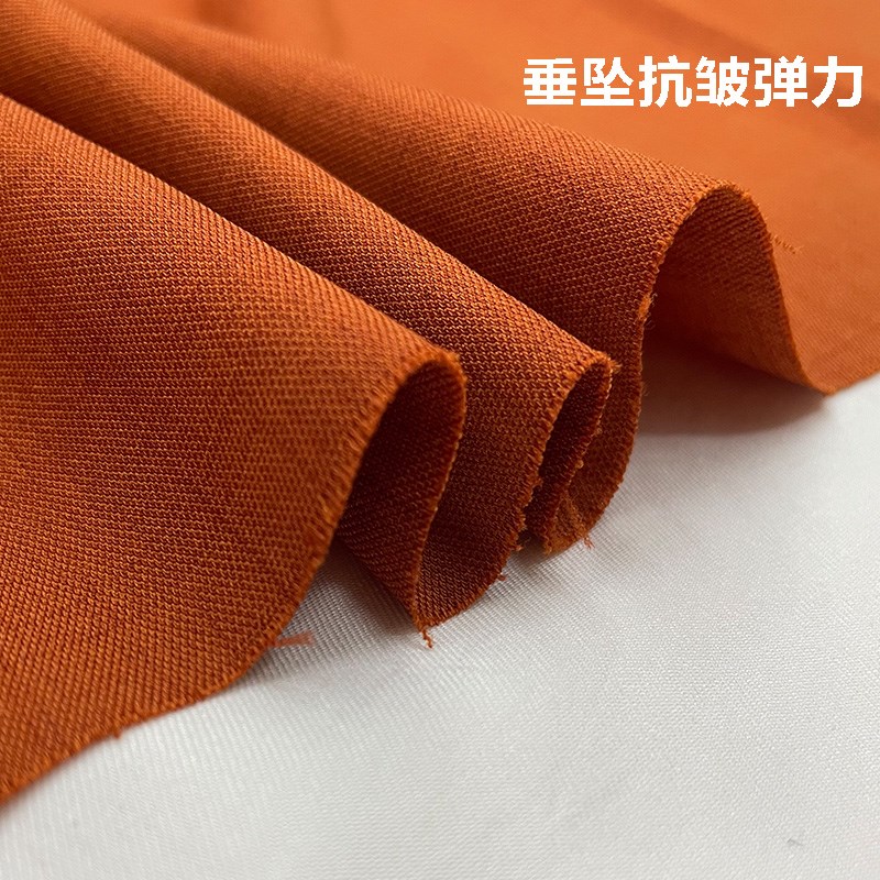 春夏新款弹力醋酸麻布料垂感抗皱裤子料亚麻西装连衣裙子服装面料